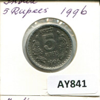 5 RUPEES 1996 INDIA Coin #AY841.U.A - India