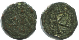 FLAVIUS PETRUS SABBATIUS 1/2 FOLLIS Ancient BYZANTINE Coin 4.5g/23mm #AB352.9.U.A - Bizantinas