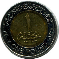 1 POUND 2007 EGYPTE EGYPT BIMETALLIC Islamique Pièce #AP994.F.A - Egypt