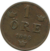 1 ORE 1896 SWEDEN Coin #AD209.2.U.A - Suède