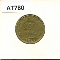 200 LIRE 1982 ITALIEN ITALY Münze #AT780.D.A - 200 Liras