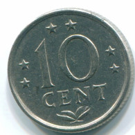10 CENTS 1970 ANTILLAS NEERLANDESAS Nickel Colonial Moneda #S13374.E.A - Antille Olandesi