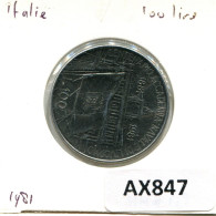 100 LIRE 1981 ITALY Coin #AX847.U.A - 100 Lire