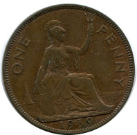 PENNY 1939 UK GBAN BRETAÑA GREAT BRITAIN Moneda #AZ622.E.A - D. 1 Penny