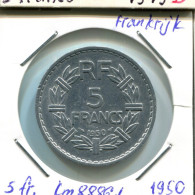 5 FRANCS 1950 FRANCE Pièce Française #AM374.F.A - 5 Francs