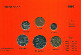 NÉERLANDAIS NETHERLANDS 1996 MINT SET 6 Pièce #SET1033.7.F.A - Jahressets & Polierte Platten