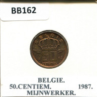 50 CENTIMES 1987 DUTCH Text BELGIQUE BELGIUM Pièce #BB162.F.A - 50 Cents