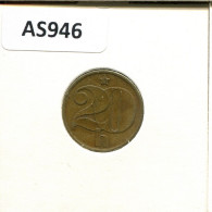 20 HALERU 1977 CHECOSLOVAQUIA CZECHOESLOVAQUIA SLOVAKIA Moneda #AS946.E.A - Czechoslovakia