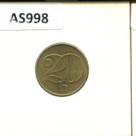 20 HALERU 1992 TSCHECHOSLOWAKEI CZECHOSLOWAKEI SLOVAKIA Münze #AS998.D.A - Checoslovaquia