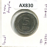 NEW SHEQALIM 1990 ISRAEL Münze #AX830.D.A - Israel