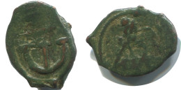 FLAVIUS JUSTINUS II FOLLIS Authentique Antique BYZANTIN Pièce 1.5g/18m #AB411.9.F.A - Byzantines