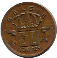 50 CENTIMES 1966 DUTCH Text BELGIEN BELGIUM Münze #BA463.D.A - 50 Cents