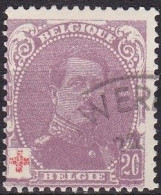 BE018 – BELGIQUE - BELGIUM – 1914 – RED CROSS - SG # 156 USED 21,70 € - 1914-1915 Cruz Roja