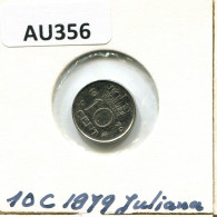 10 CENT 1979 NETHERLANDS Coin #AU356.U.A - 1948-1980 : Juliana