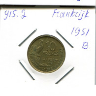 10 FRANCS 1951 B FRANCE Pièce Française #AN425.F.A - 10 Francs