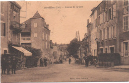 46- SOUILLAC - Avenue De La Gare    (animée)  Ed  Maury   CPA - Souillac