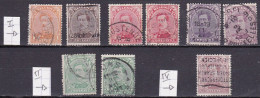 BE019 – BELGIQUE - BELGIUM – 1915 – ALBERT I - USED LOT - 1915-1920 Albert I.