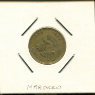 10 CENTIMES 1974 MOROCCO Münze #AS091.D.A - Maroc