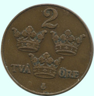 2 ORE 1923 SWEDEN Coin #AC808.2.U.A - Suecia