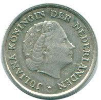 1/10 GULDEN 1962 NIEDERLÄNDISCHE ANTILLEN SILBER Koloniale Münze #NL12390.3.D.A - Niederländische Antillen