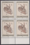 1969 , Mi 1308 ** (3) -  4er Block Postfrisch - 200 Jahre Albertina - Unused Stamps