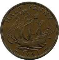 PENNY 1941 UK GROßBRITANNIEN GREAT BRITAIN Münze #AX895.D.A - D. 1 Penny