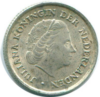 1/10 GULDEN 1962 ANTILLAS NEERLANDESAS PLATA Colonial Moneda #NL12412.3.E.A - Antilles Néerlandaises