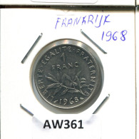 1 FRANC 1968 FRANCE Coin #AW361.U.A - 1 Franc