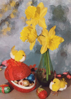 OSTERN HUHN EI Vintage Ansichtskarte Postkarte CPSM #PBP216.A - Ostern