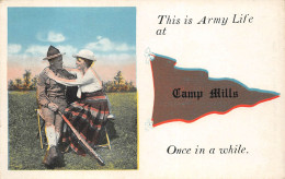 ETAT-UNIS  -  NEW-YORK  -  Camp MILLS  -  This Is Army Life At Once In A While  -  Militaire, GI - Other & Unclassified