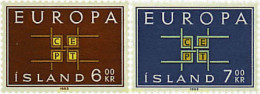 62084 MNH ISLANDIA 1963 EUROPA CEPT. SIGLAS CEPT - Collections, Lots & Séries
