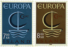 62109 MNH ISLANDIA 1966 EUROPA CEPT. NAVIO EUROPA - Collezioni & Lotti