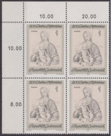 1969 , Mi 1309 ** (1) -  4er Block Postfrisch - 200 Jahre Albertina - Gebraucht