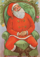 PÈRE NOËL NOËL Fêtes Voeux Vintage Carte Postale CPSM #PAK773.A - Santa Claus