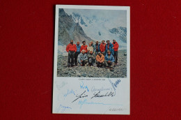 RRR Hand Signed K2 Campo Base 4 Agosto 1954 9 Original Signatures Expedition Escalade Mountaineering Alpinisme - Deportivo