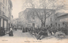 PAMIERS (Ariège) - Place Des Jacobins - Marché - Ecrit 1916 (2 Scans) - Pamiers