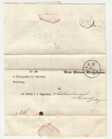 Wiener Magistrate Official Letter Cover Posted 1864 B240510 - Briefe U. Dokumente