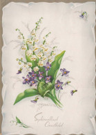 FLORES Vintage Tarjeta Postal CPSM #PAR004.A - Flowers
