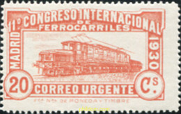 616781 HINGED ESPAÑA 1930 11 CONGRESO INTERNACIONAL DE FERROCARILES - ...-1850 Prephilately