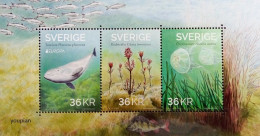 Sweden 2024, Europa - Underwater Flora And Fauna, MNH S/S - Ungebraucht