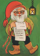 PAPÁ NOEL Feliz Año Navidad Vintage Tarjeta Postal CPSM #PBL269.A - Kerstman