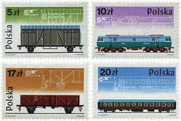 57130 MNH POLONIA 1985 LOCOMOTORA Y VAGONES POLACOS - Unused Stamps