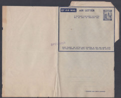 Palestine Mint Unused 25 Mils Airmail Air Letter "SPECIMEN" Postal Stationery, Aerogramme, Aerogram - Palestine