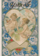 ANGE Noël Vintage Carte Postale CPSM #PBP515.A - Anges