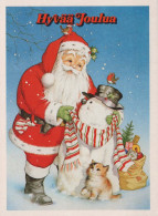 WEIHNACHTSMANN SANTA CLAUS Neujahr Weihnachten Vintage Ansichtskarte Postkarte CPSM #PBO065.A - Santa Claus