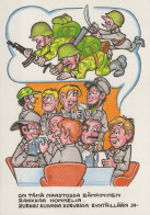 SOLDIERS HUMOUR Militaria Vintage Postcard CPSM #PBV788.A - Humorísticas