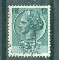 ITALIE - N°650 Oblitéré - Série Courante. Monnaie Syracusaine. - 1946-60: Usados