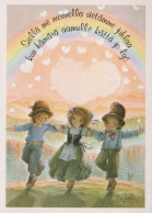 CHILDREN Scenes Landscapes Vintage Postcard CPSM #PBU652.A - Taferelen En Landschappen