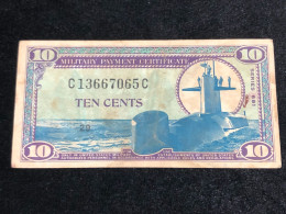 South Viet Nam MILITARY ,Banknotes Of Vietnam-P-M76 Schwan-912 10 Cents, Series 681(1969-1970)VF -1pcs Good Quality-rare - Viêt-Nam