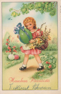 PASQUA BAMBINO UOVO Vintage Cartolina CPA #PKE358.A - Pâques